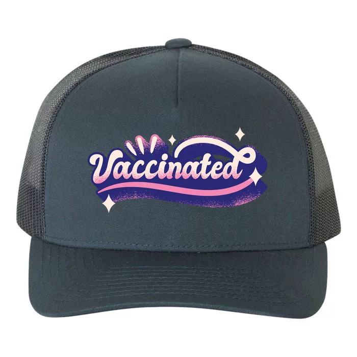 Vaccinated Sparkle Yupoong Adult 5-Panel Trucker Hat