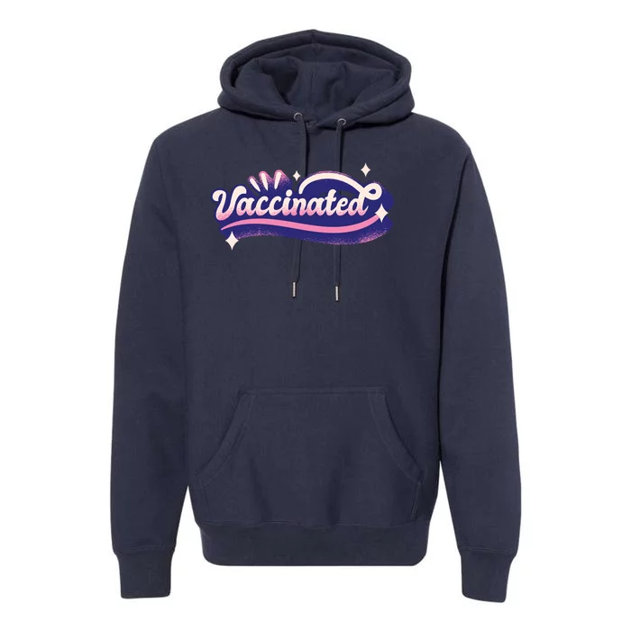 Vaccinated Sparkle Premium Hoodie