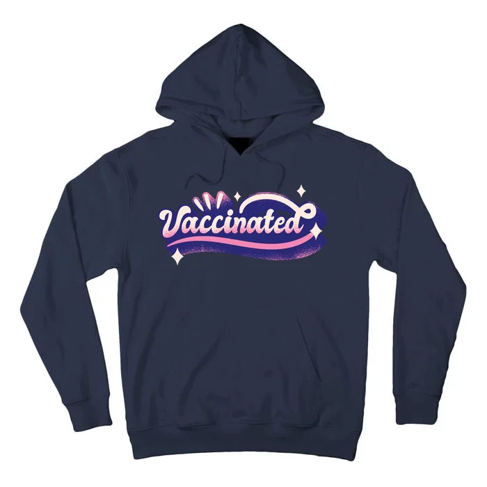 Vaccinated Sparkle Tall Hoodie