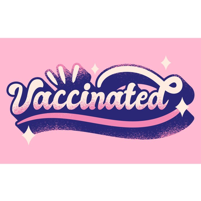 Vaccinated Sparkle Bumper Sticker