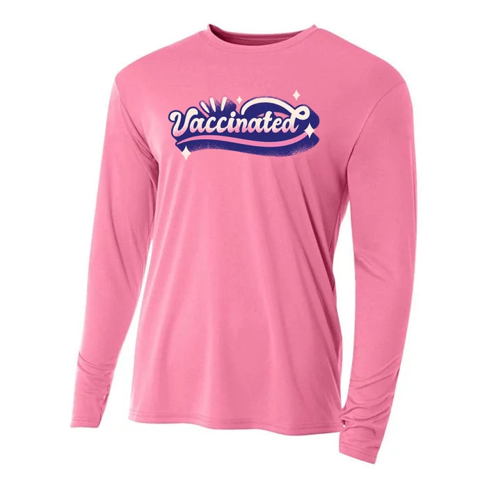 Vaccinated Sparkle Cooling Performance Long Sleeve Crew