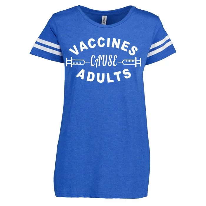 Vaccines Cause Adults Enza Ladies Jersey Football T-Shirt