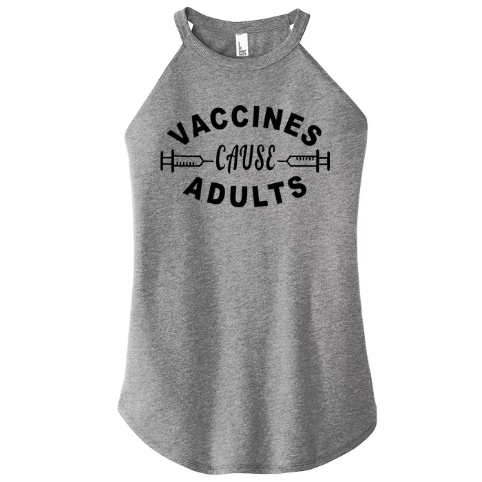 Vaccines Cause Adults Women’s Perfect Tri Rocker Tank