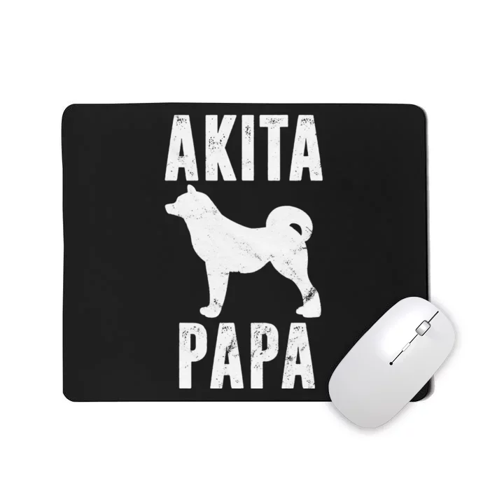 Vintage Akita Dad Gift Akita Father Dog Papa Pet Lover Mousepad