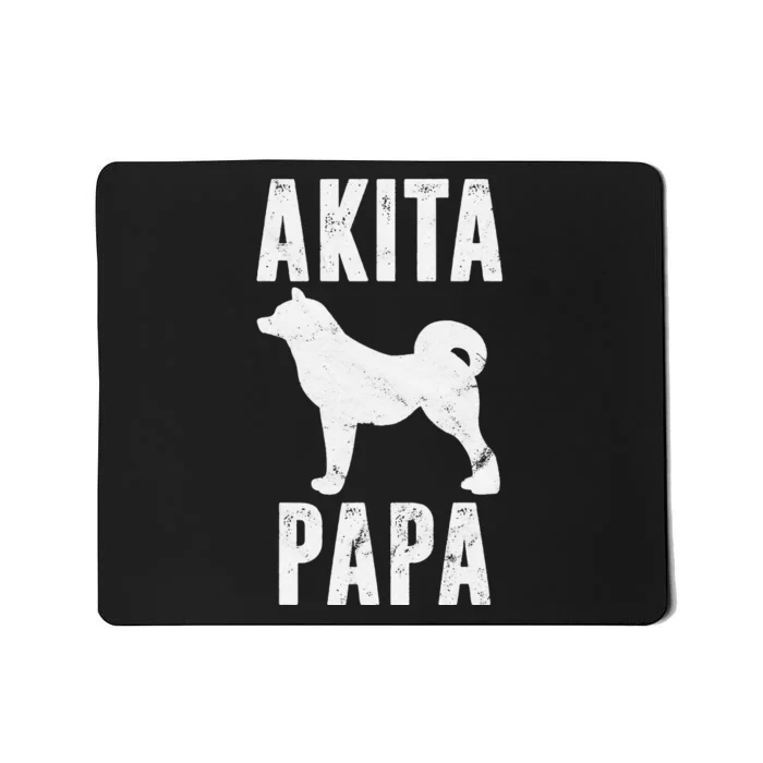 Vintage Akita Dad Gift Akita Father Dog Papa Pet Lover Mousepad