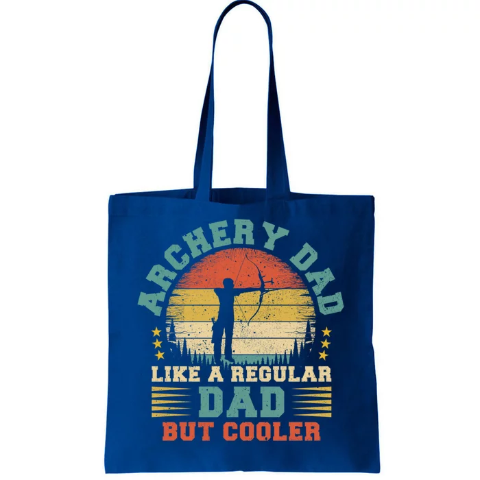 Vintage Archery Dad Like A Regular Dad Archery Father's Day Cute Gift Tote Bag