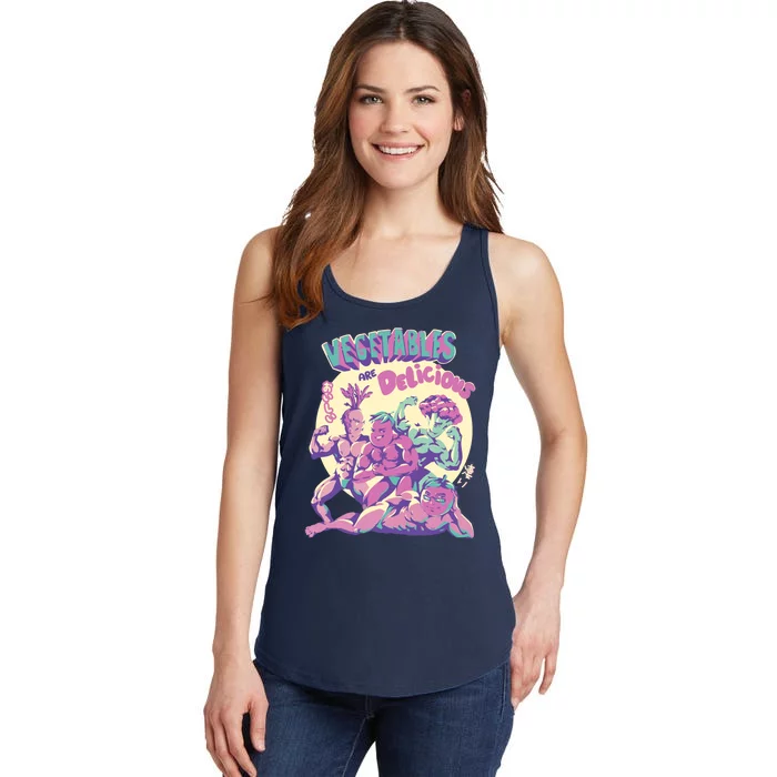 Vegetables Are Delicious Ladies Essential Tank