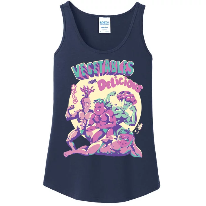 Vegetables Are Delicious Ladies Essential Tank