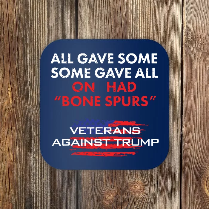 Veterans Antitrump Draft Dodger Bone Spurs For Vets Coaster