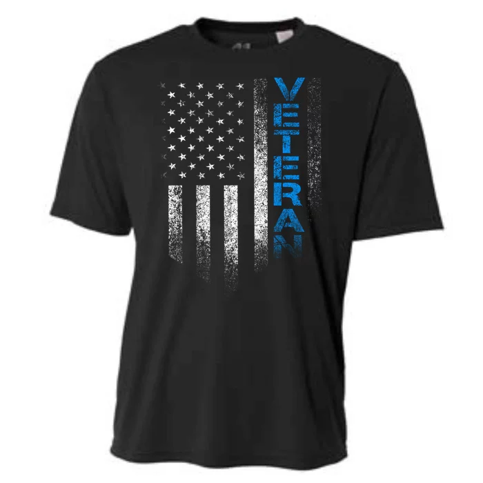 Veteran American Flag Cooling Performance Crew T-Shirt