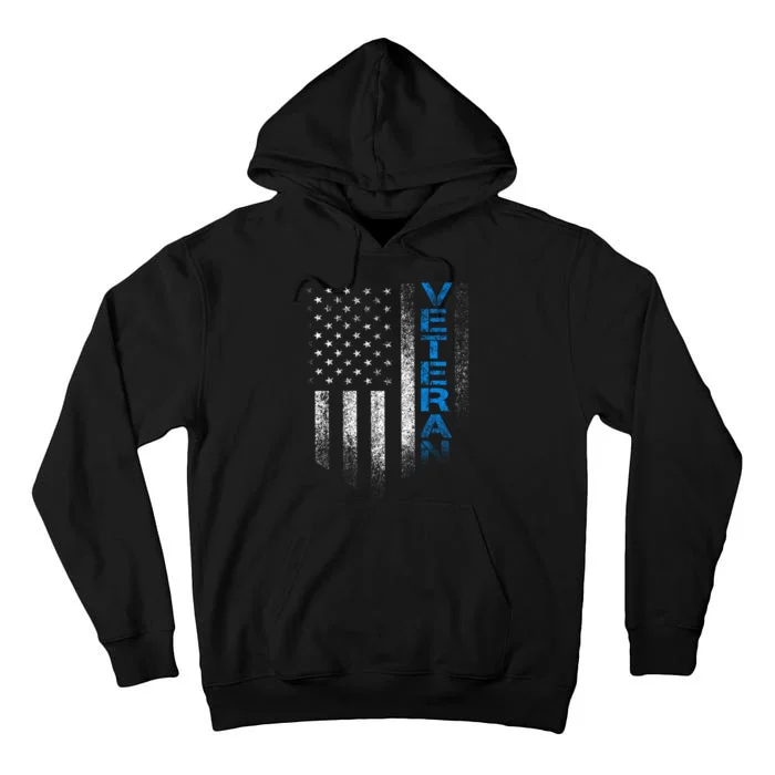 Veteran American Flag Tall Hoodie