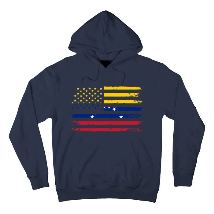 Venezuelan American Flag Venezuelan Roots Funny Tall Hoodie