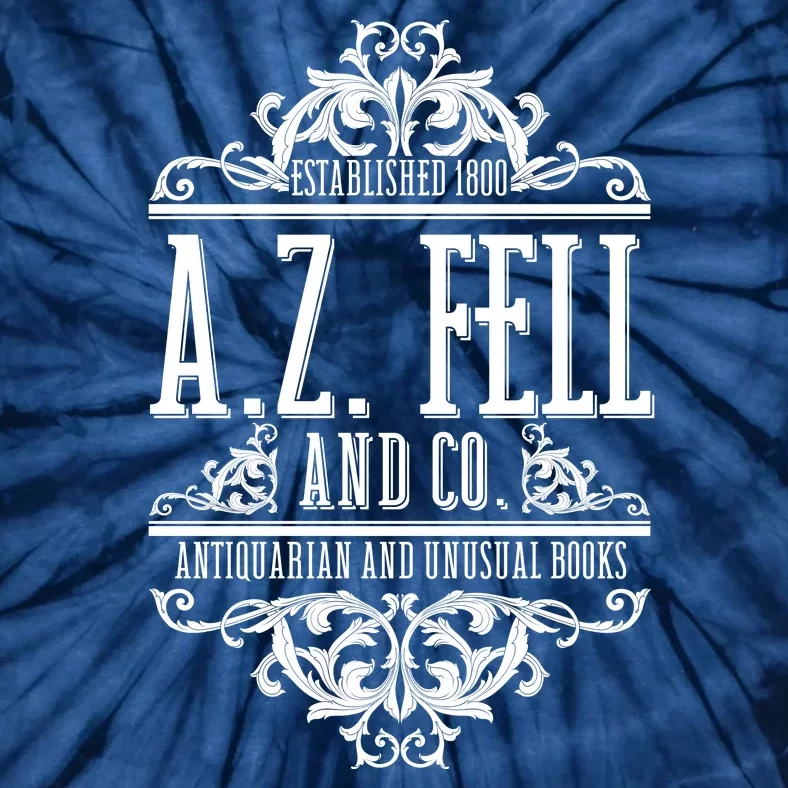 Vintage Az Fell And Co Antiquarian And Unusual Books Tie-Dye T-Shirt