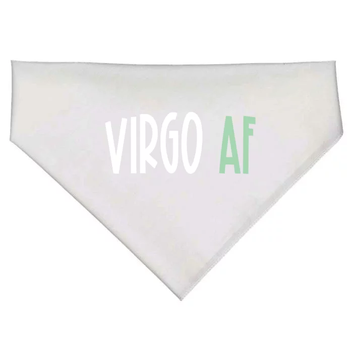 Virgo Af Funny Zodiac Birthday Gift USA-Made Doggie Bandana