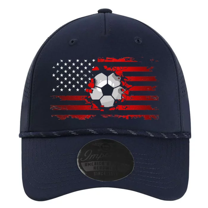 vintage American Flag Soccer Apparel Soccer Performance The Dyno Cap