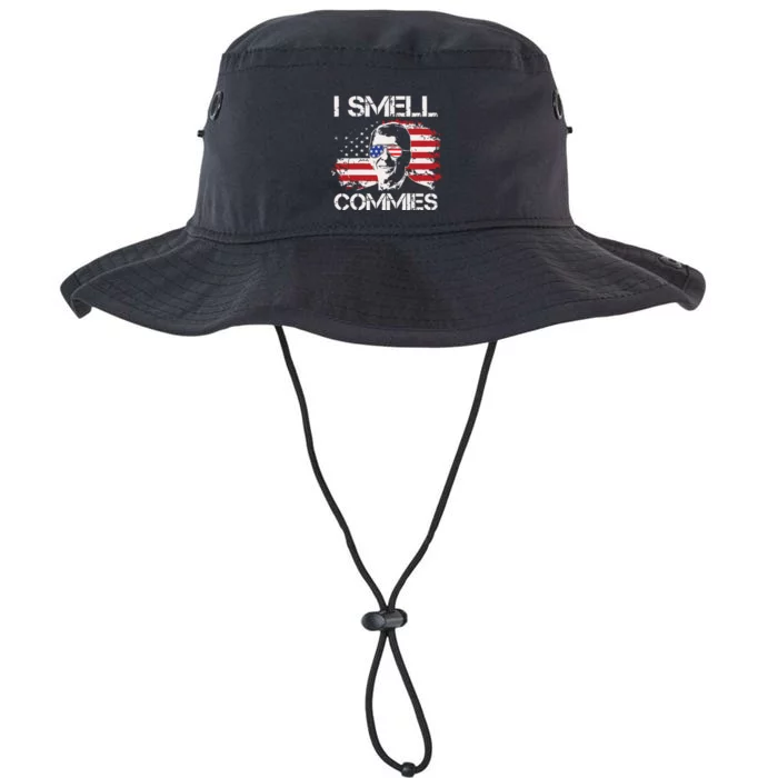 Vintage American Flag Funny Political I Smell Commies Legacy Cool Fit Booney Bucket Hat