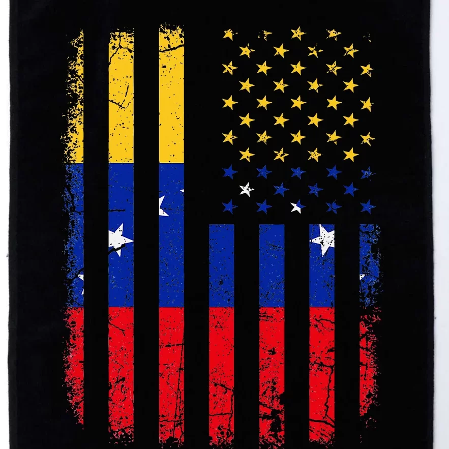 Venezuelan American Flag Venezuelan Roots Venezuela America Platinum Collection Golf Towel