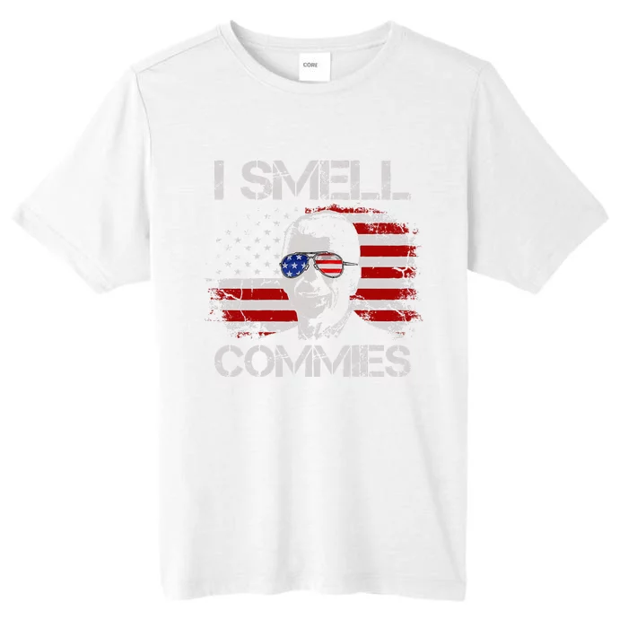 Vintage American Flag Funny Political I Smell Commies ChromaSoft Performance T-Shirt