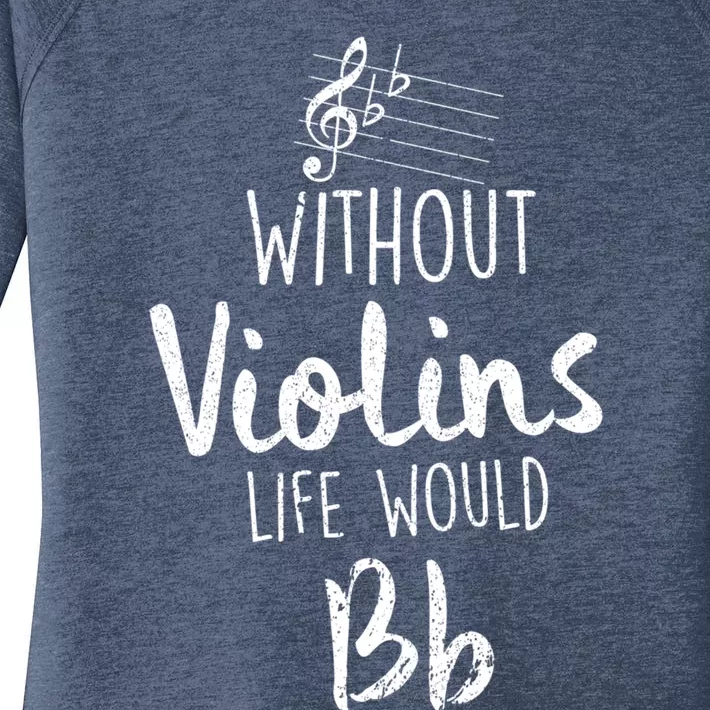 Violin Accessories For A Violinist Cute Gift Women's Perfect Tri Tunic Long Sleeve Shirt