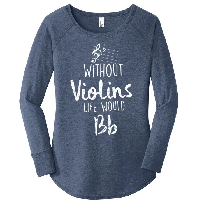 Violin Accessories For A Violinist Cute Gift Women's Perfect Tri Tunic Long Sleeve Shirt