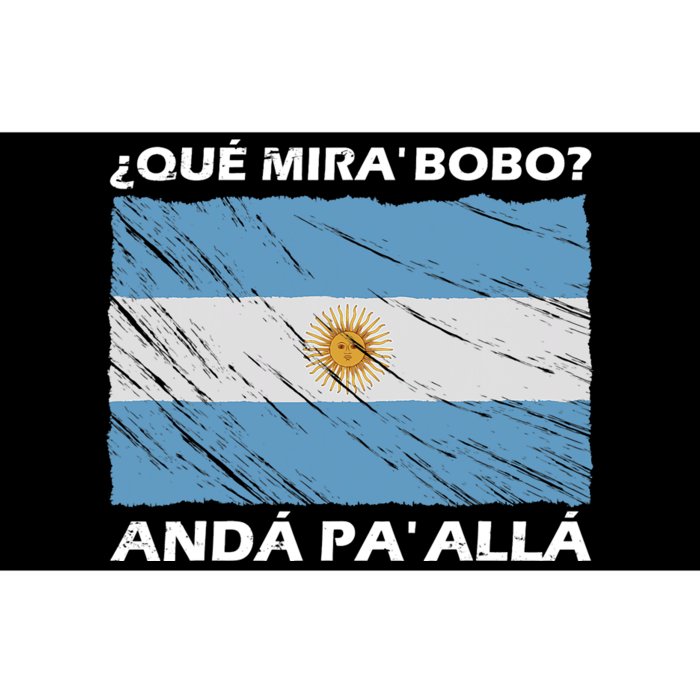 Vintage Argentina Flag Qué Miras Bobo Qué Mira Bobo Bumper Sticker