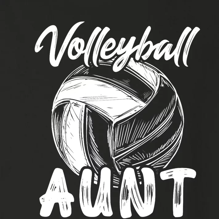 Volleyball Aunt For Wo Family Matching Player Team Auntie Toddler Long Sleeve Shirt