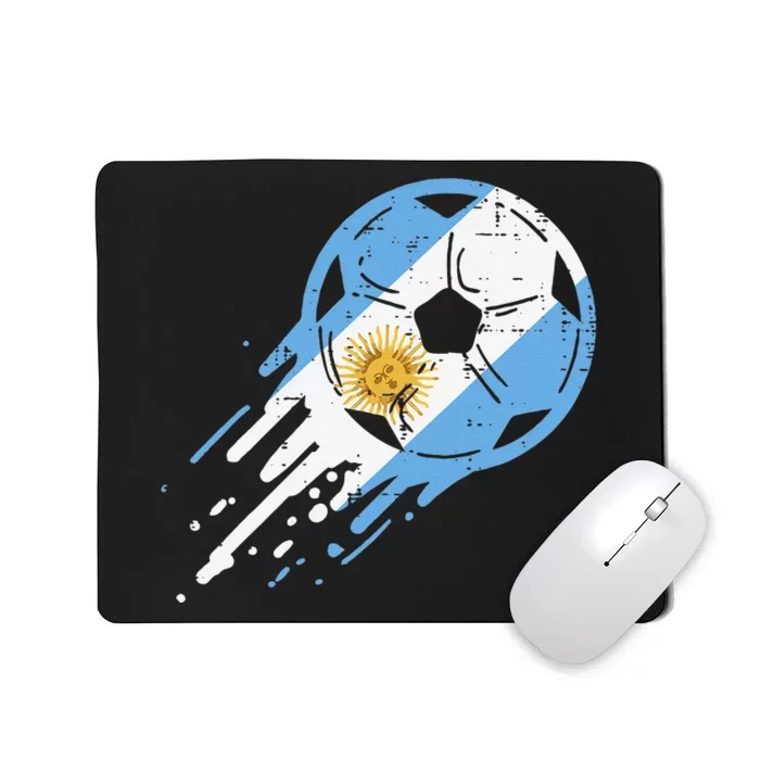 Vintege Argentina Flag Argentine Soccer Fan Mousepad