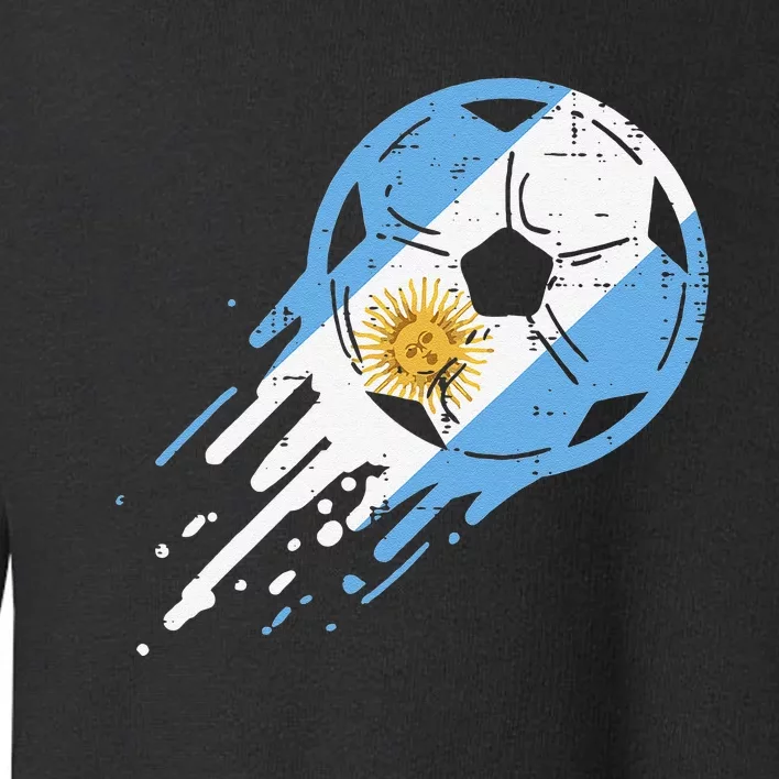 Vintege Argentina Flag Argentine Soccer Fan Toddler Sweatshirt