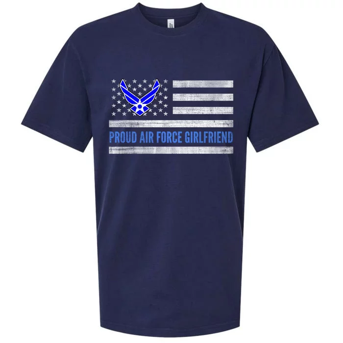 Vintage American Flag Proud Air Force Friend Veteran Cute Gift Sueded Cloud Jersey T-Shirt