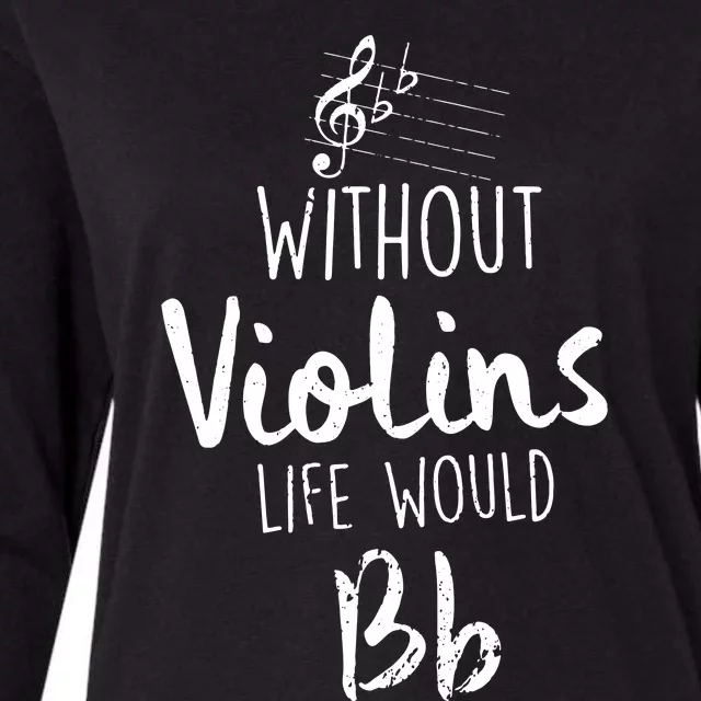 Violin Accessories For A Violinist Womens Cotton Relaxed Long Sleeve T-Shirt