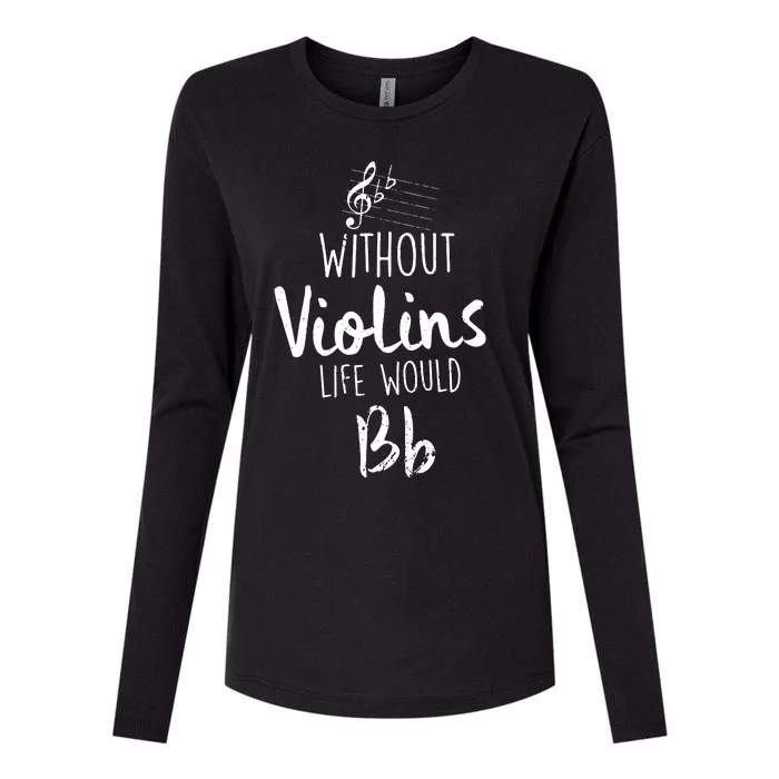 Violin Accessories For A Violinist Womens Cotton Relaxed Long Sleeve T-Shirt