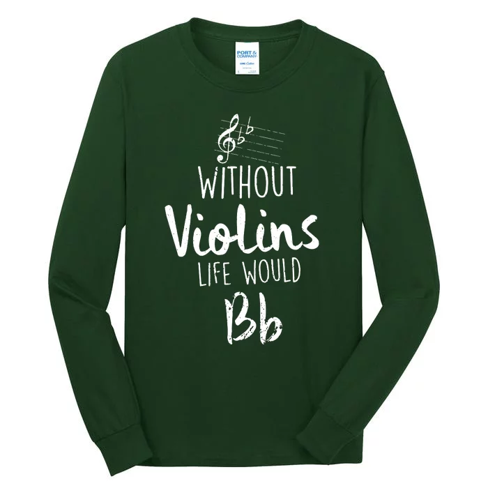 Violin Accessories For A Violinist Tall Long Sleeve T-Shirt