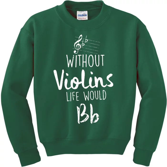 Violin Accessories For A Violinist Kids Sweatshirt