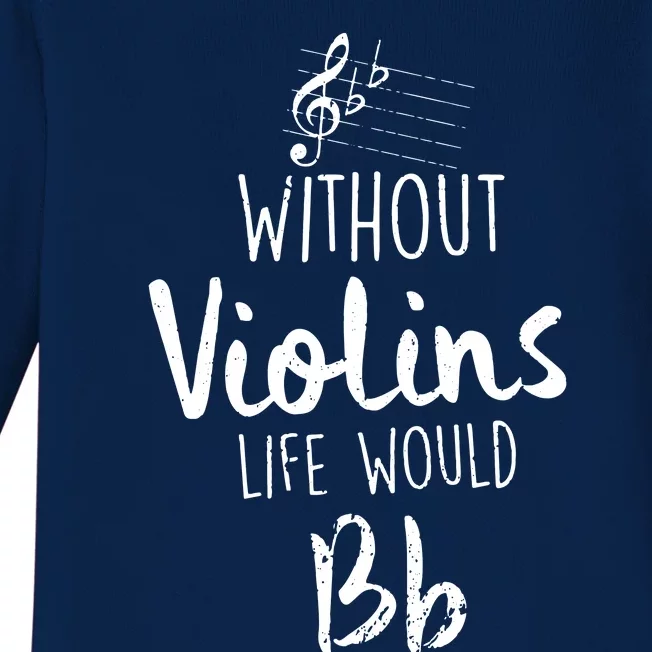 Violin Accessories For A Violinist Baby Long Sleeve Bodysuit