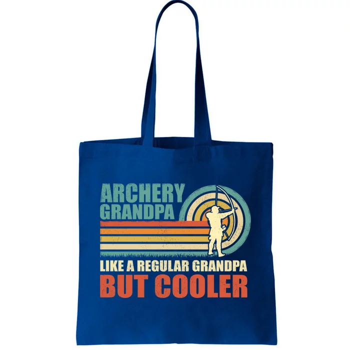 Vintage Archery Grandpa Like A Regular Grandpa Father's Day Gift Tote Bag