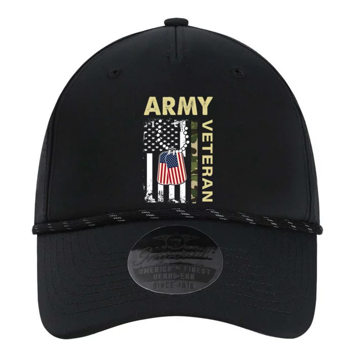 Vintage Army Gift Veteran Day American Flag Gift Performance The Dyno Cap