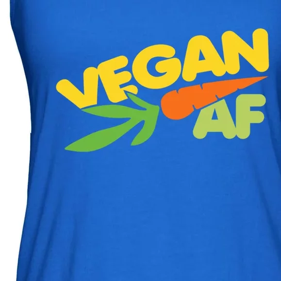 Vegan Af Gift Retro Style Veganism Funny Gift Ladies Essential Flowy Tank