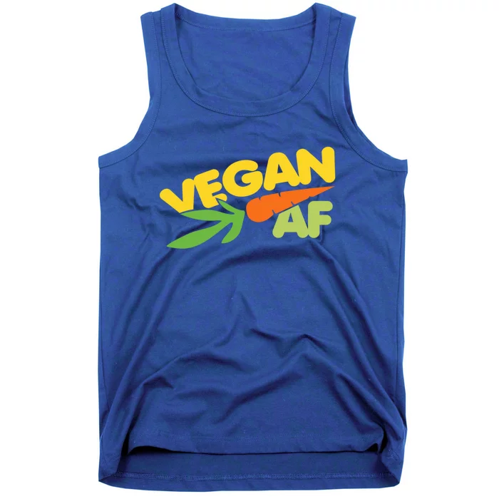 Vegan Af Gift Retro Style Veganism Funny Gift Tank Top