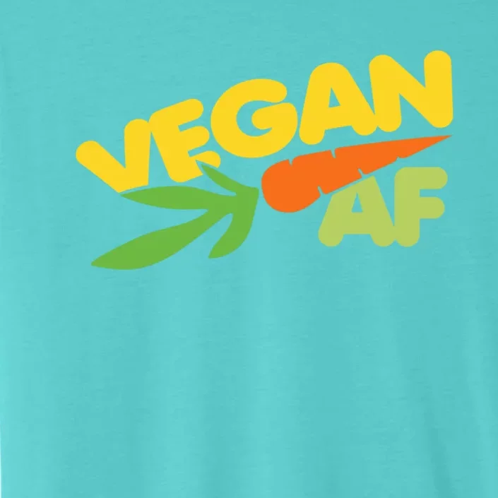 Vegan Af Gift Retro Style Veganism Funny Gift ChromaSoft Performance T-Shirt