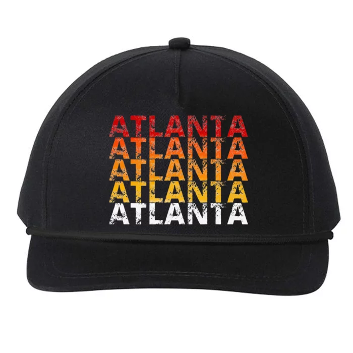 Vintage Atlanta Georgia Snapback Five-Panel Rope Hat