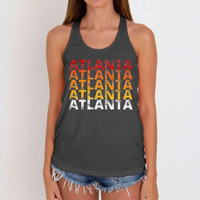 Vintage Atlanta Georgia Women's Knotted Racerback Tank