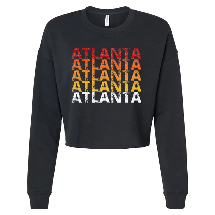 Vintage Atlanta Georgia Cropped Pullover Crew