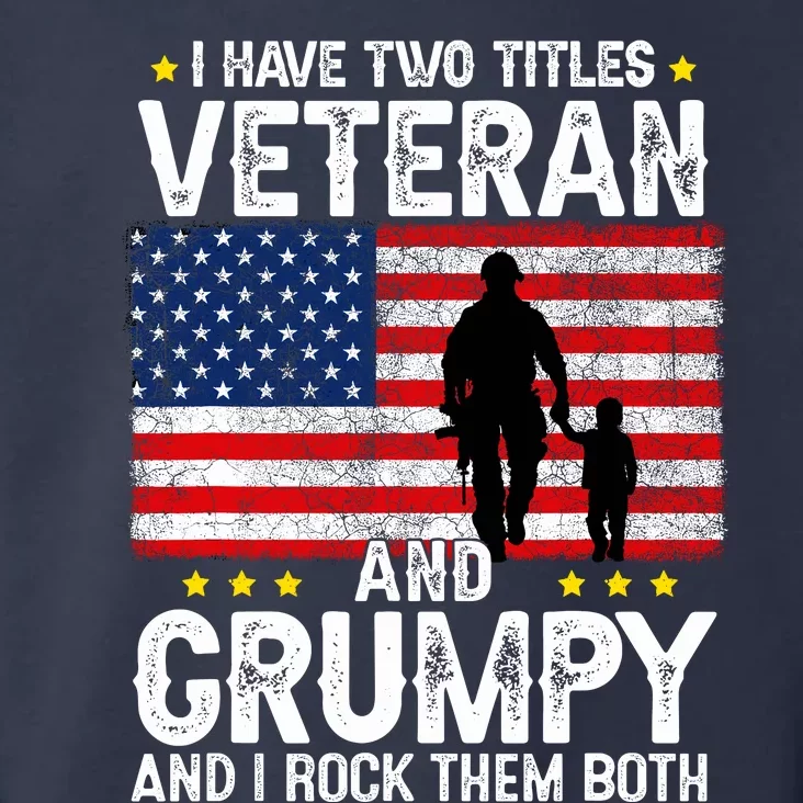 Veteran And Grumpy Army Grandpa Fathers Day Veteran Toddler Hoodie