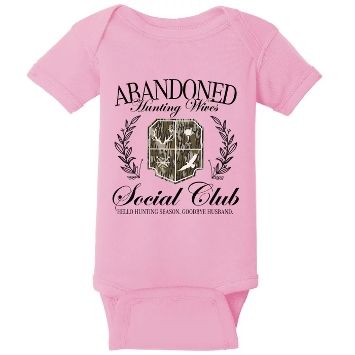 Vintage Abandoned Hunting Wives Social Club Hunting Season Baby Bodysuit