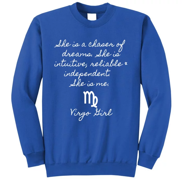 Virgo Astrology Horoscope Traits Cute Gift Tall Sweatshirt