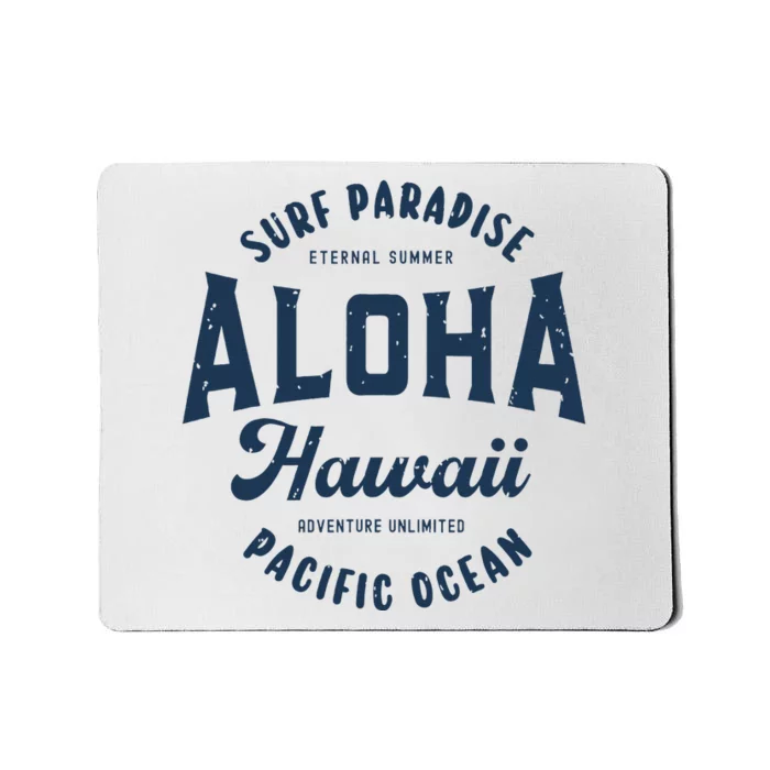 Vintage Aloha Hawaii Retro Preppy Throwback Souvenir Mousepad