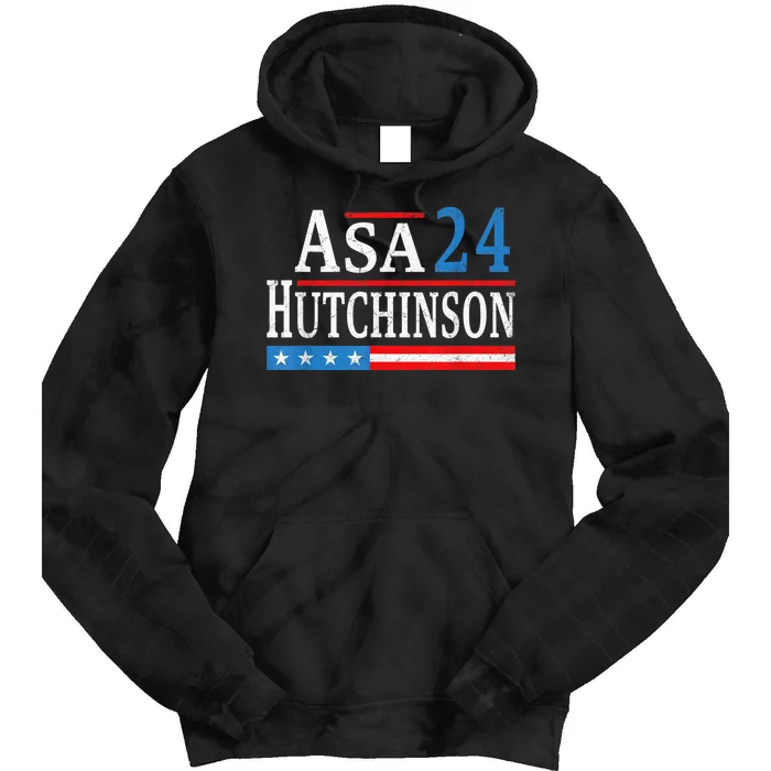 Vintage Asa Hutchinson 2024 For President Election Campaign Tie Dye Hoodie