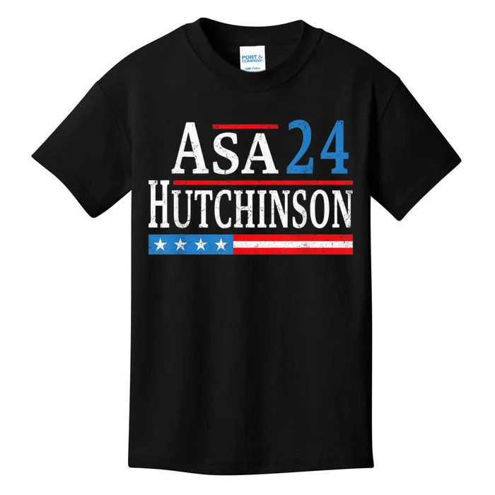 Vintage Asa Hutchinson 2024 For President Election Campaign Kids T-Shirt