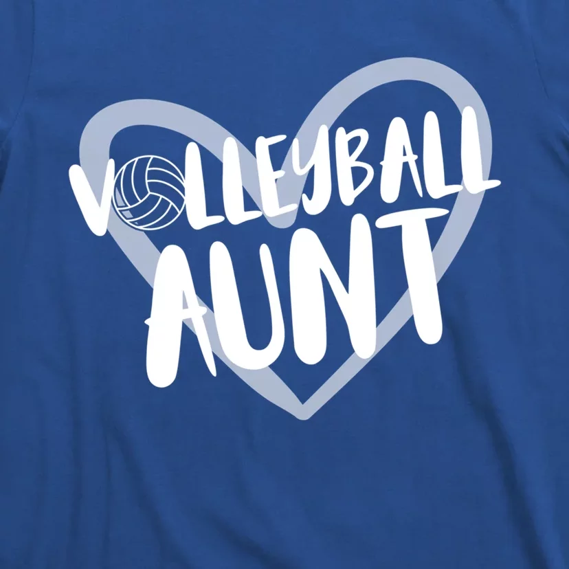 Volleyball Aunt Heart Great Gift T-Shirt