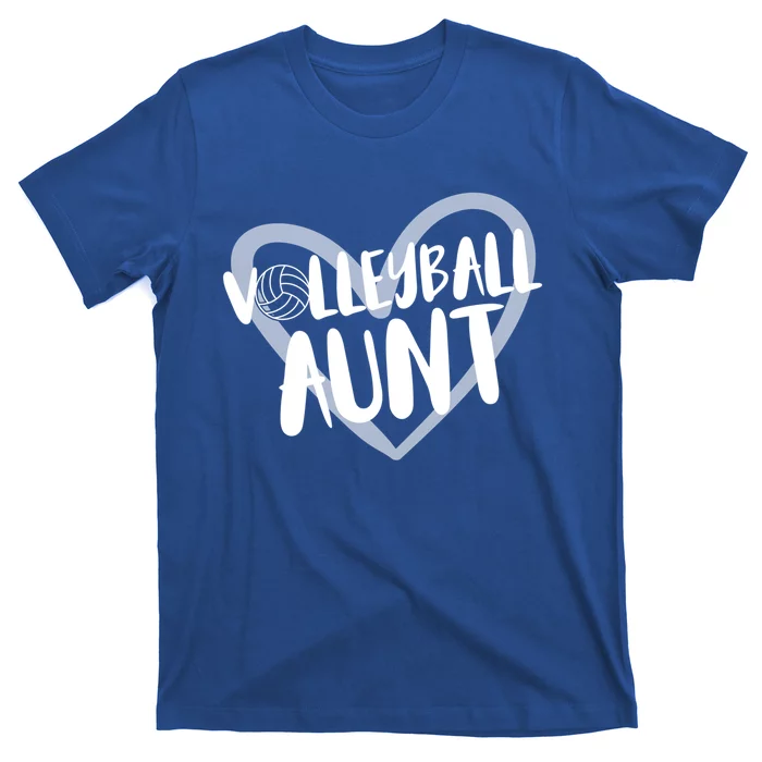 Volleyball Aunt Heart Great Gift T-Shirt